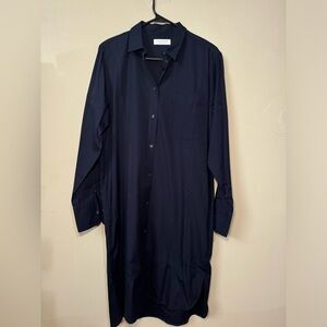 Everlane Long Sleeve Navy Blue Dress